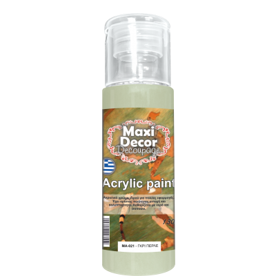Ακρυλικό Χρώμα 130ml Maxi Decor Γκρι Περλέ ΜΑ021_MA021130 Ακρυλικό Χρώμα 130ml Maxi Decor Γκρι Περλέ ΜΑ021_MA021130